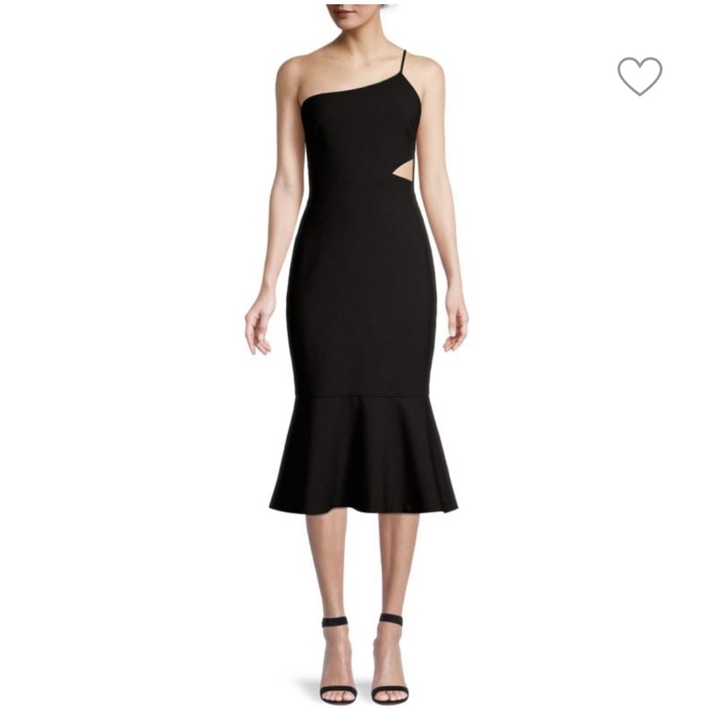 New Likely Fina One Shoulder Midi Dress
